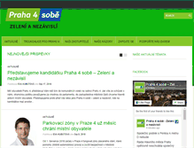Tablet Screenshot of praha4.zeleni.cz