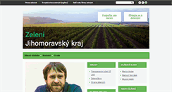 Desktop Screenshot of jihomoravsky.zeleni.cz