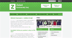 Desktop Screenshot of karlovarsko.zeleni.cz