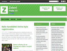 Tablet Screenshot of praha10.zeleni.cz